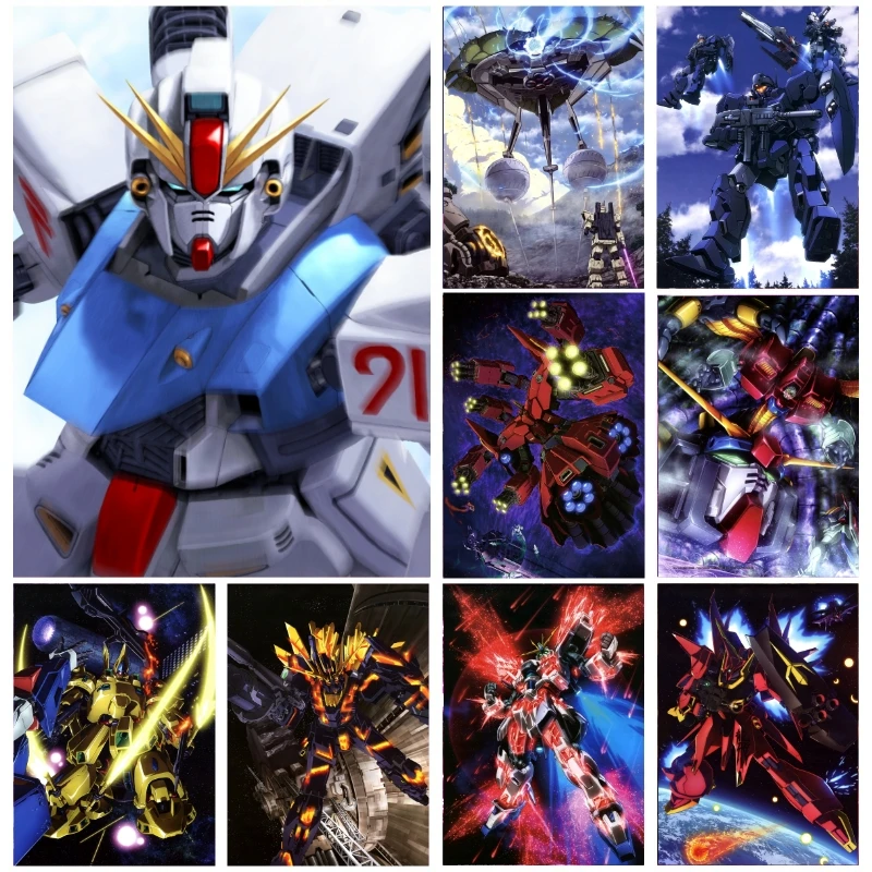 

GUNDAM KIRA Canvas Painting 2023 Latest Japanese Anime Poster Anime Fans Gift Hotel Bar Wall Art Decoration Painting