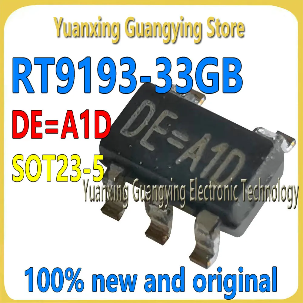 Chip regulador DE voltaje LDO RT9193-33GB A1D, 3,3 V, 0.3A, RT9193-33 ...