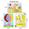 Children DIY Stickers Toys Button/Pompom/Diamond Early Education Kids Puzzle Handmade Creative Painting 3-6 Years Old Gifts TMZ 2