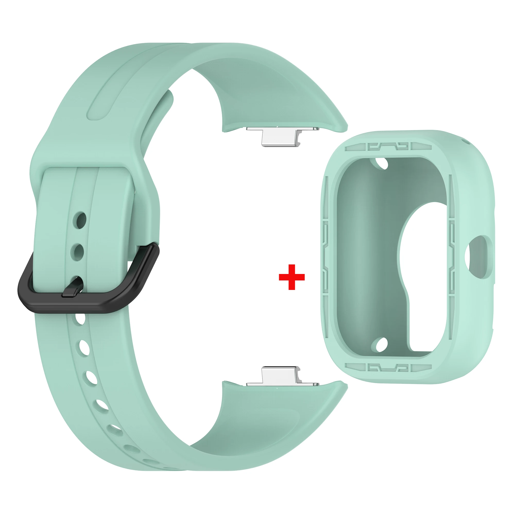 Silicone Replacement Strap with Protective Case