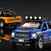 1/32 Raptor F-150 Off-road vehicle Alloy Truck SUV Car Diecast Model Metal Toy Pull Back Collection removable Sound Light gifts 6
