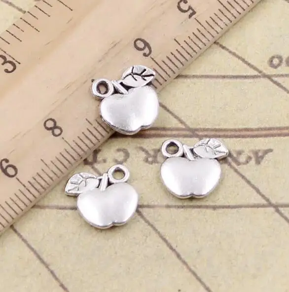 

20pcs 11x11mm Tibetan Silver Alloy Charm Apple Pendant for DIY Jewelry EF3604
