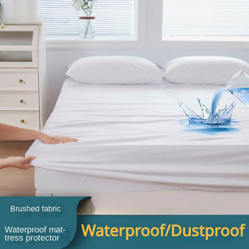 Waterproof Mattress Cover Breathable Bed Sheet Bamboo 3D Air Fabric Cooling Mattress Pad Cover