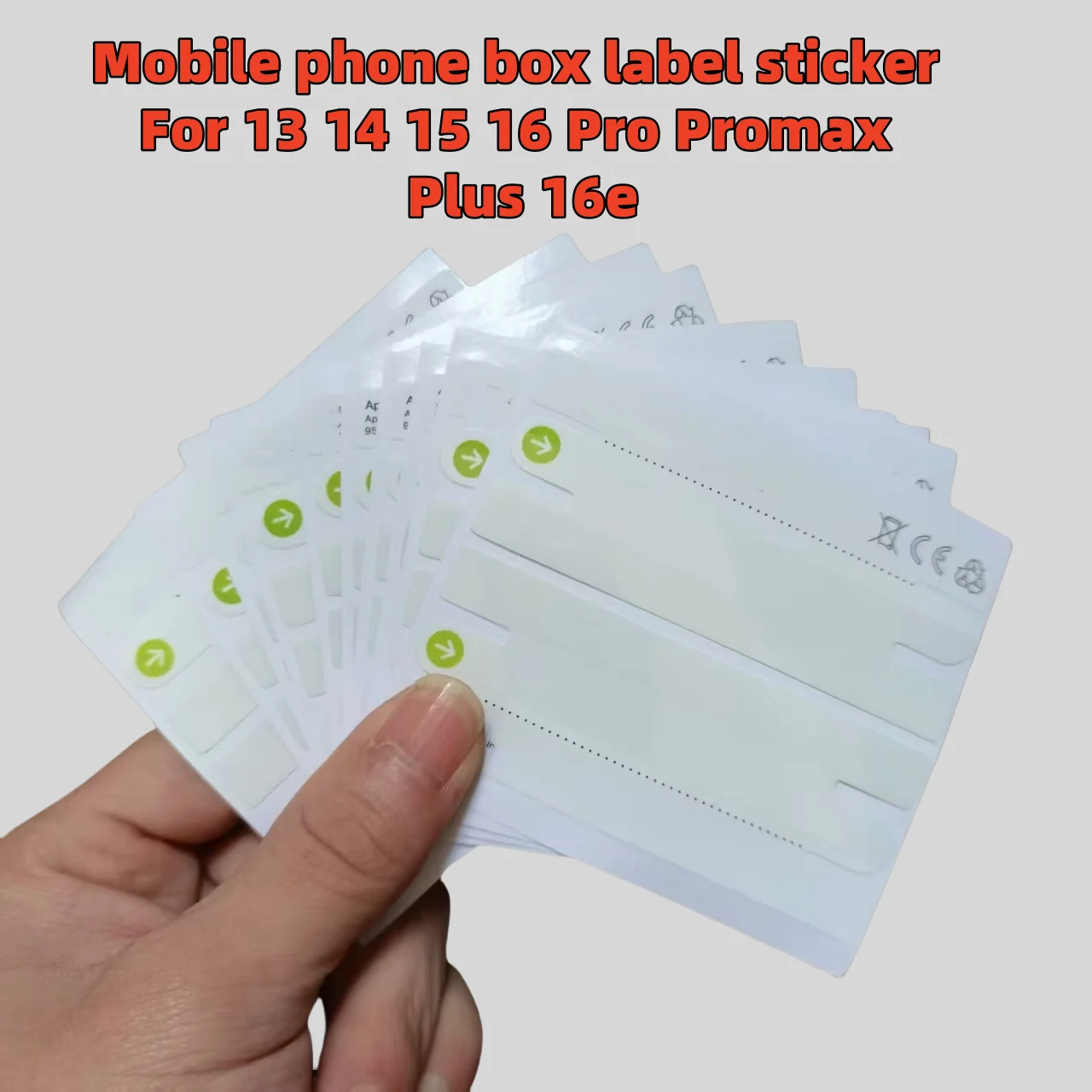 20 قطعة صندوق تعبئة الهاتف المحمول ملصق عازل ل 13m...