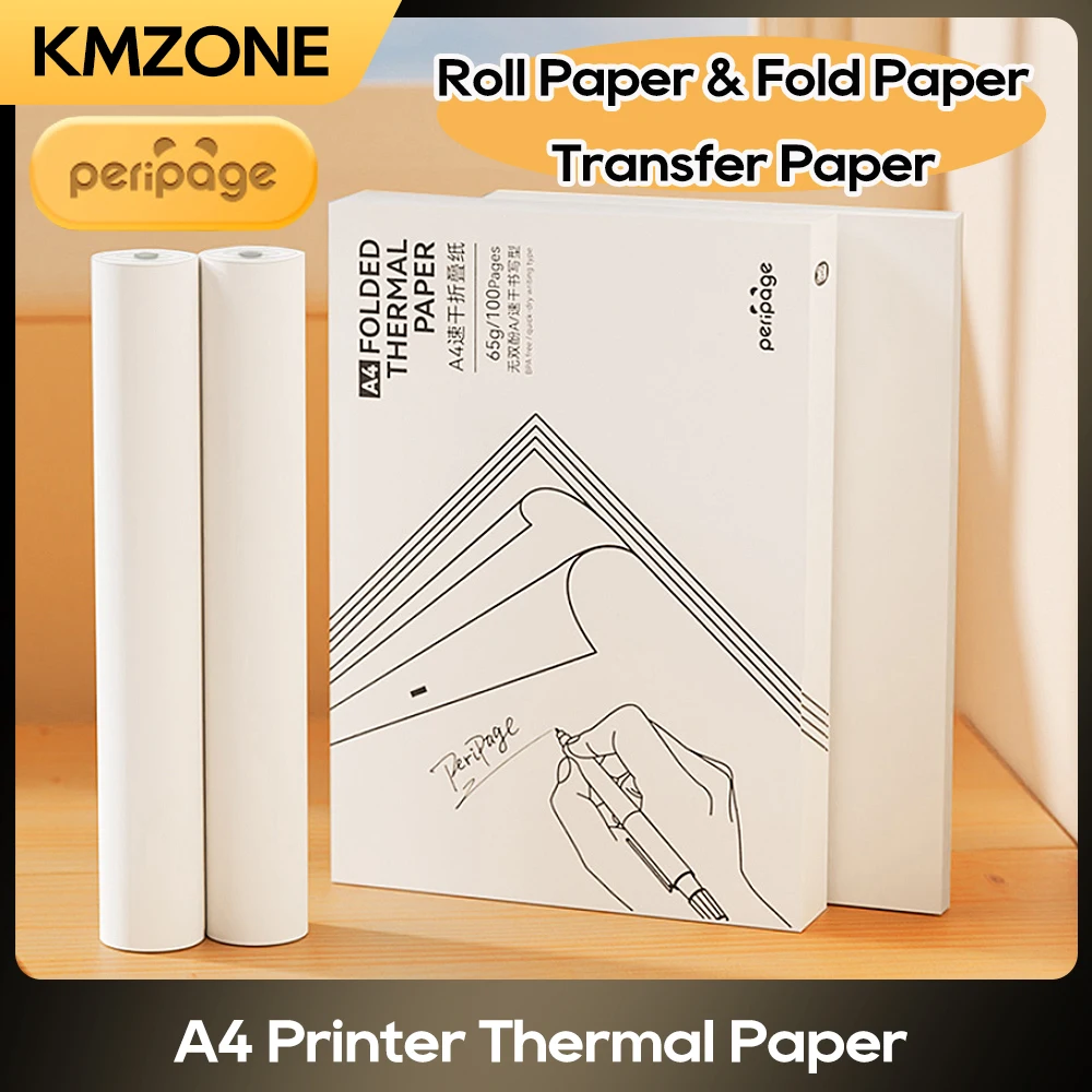 PeriPageA4ThermalPrinterA40PaperQuickDryLongTimeStorage