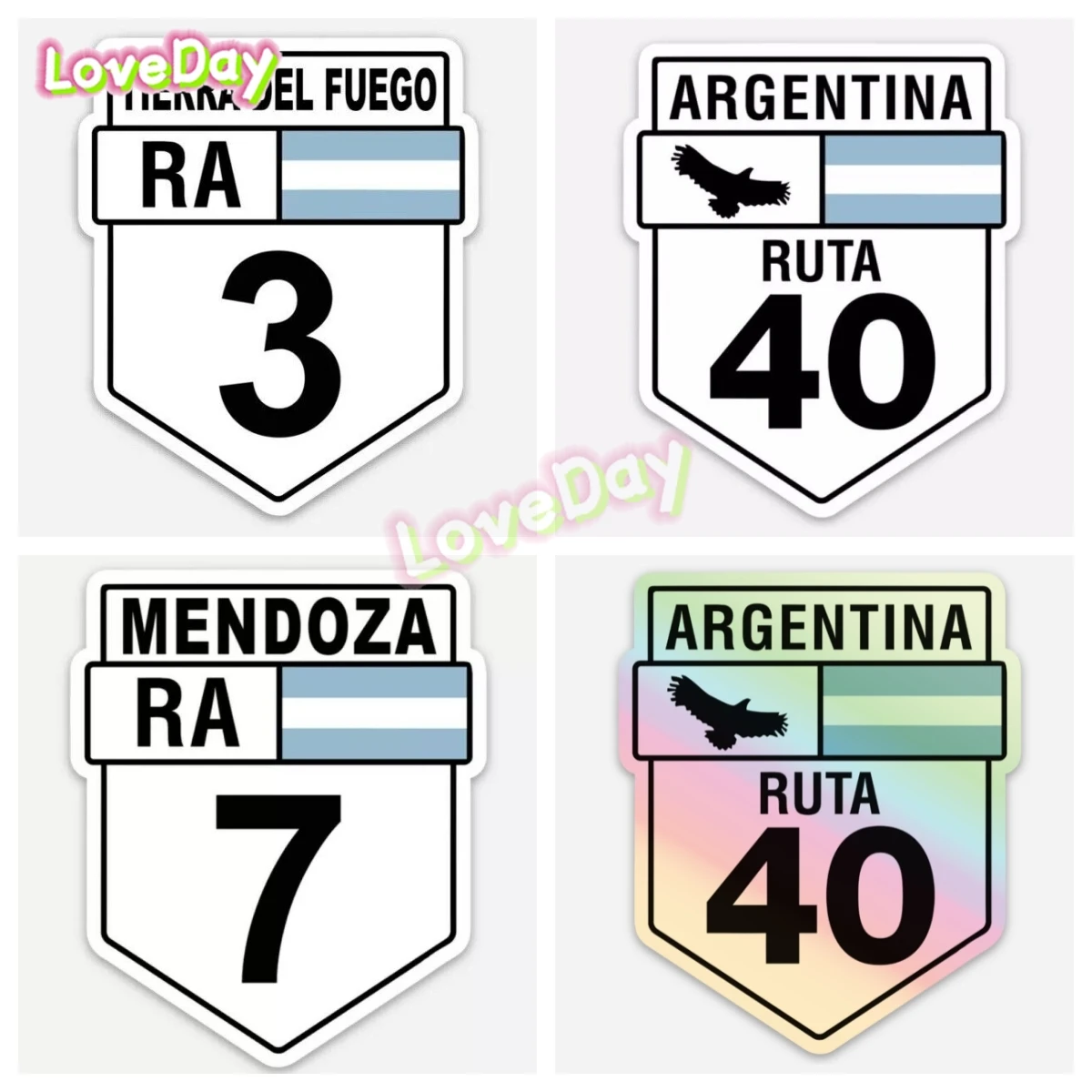 

Argentina Ruta 40 3 7 Car Sticker Decal Pan American Highway Sign Sticker Vinyl Auto Motorcycle Bumper Decal