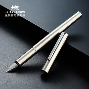 Jinhao 35 Fountain Pen All Steel Luxury Quality EF/ F Nib Calligraphy Writing Pen Stationery Business Office School Supplies 1