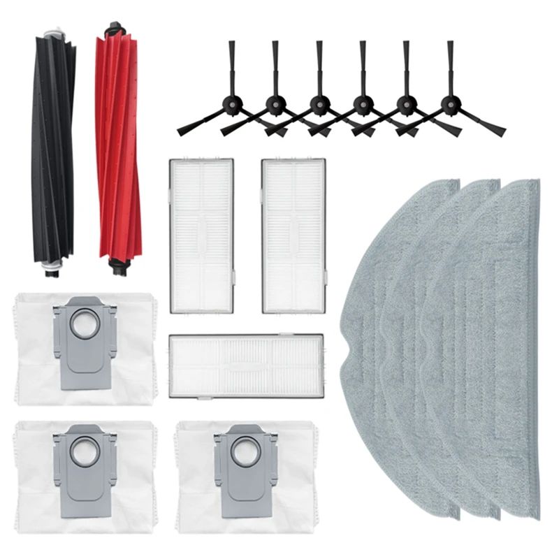 

For Roborock S8 Pro Ultra S8 S8+ Accessories Main Side Brush Filter Dust Bag Mop Cloth Robot Vacuum Cleaner Replacement Parts