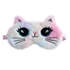 Cute Plush Sleep Mask Big Eyes Plush Eye Mask Kids Cat Cute Eye Travel Rest Sleep Aid Eye Mask 5