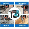 18V Cordless Rotary Hammer Drill 4 Functions Electric Brushless Hammer 27mm Impact Drill Fit for Makita 18V Battery 6