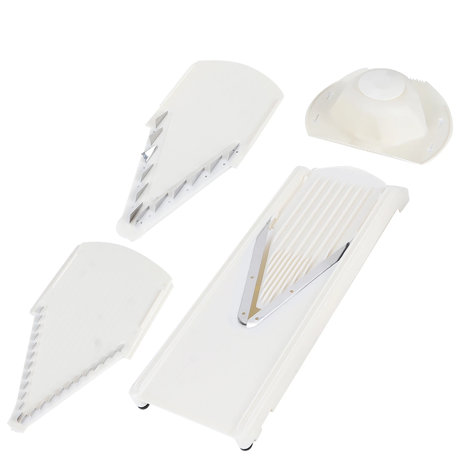 Multifunctional Household V-Shaped Grater Slicing Cutter with Hand Protector Stainless Steel Blade