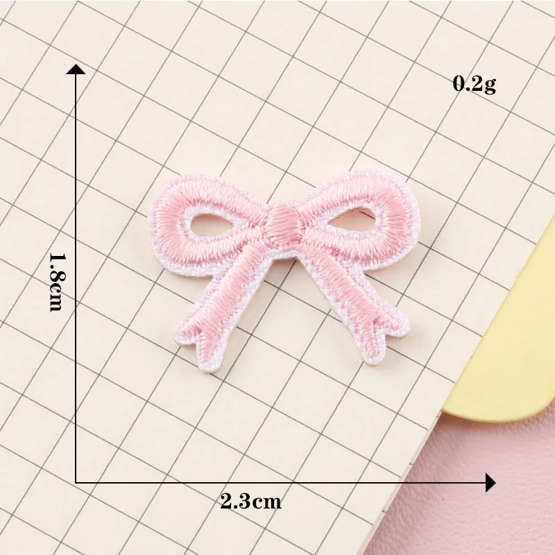 

2024 Hot Selling Embroidery Patches Bow Self-adhesive DIY Patch Pentagram Badges Fabric Accessories for Clothing Handbags Dress