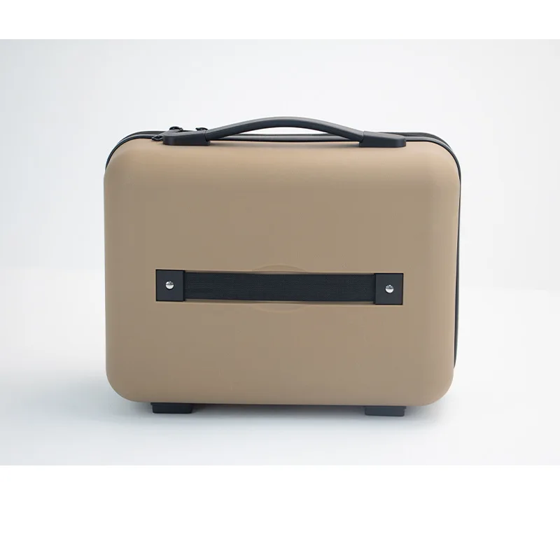 Compact Waterproof 15-Inch Travel Makeup Organizer with EVA Tray and Handle