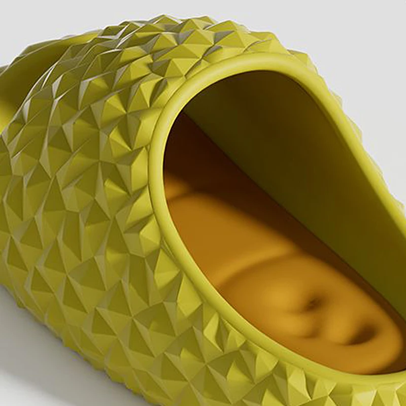 Warrior Design Men Slippers Fruit Eva Women Shoe Platform Soft Comfort House Durian Shoes Trendy Street Beach Sandal Summer 2023