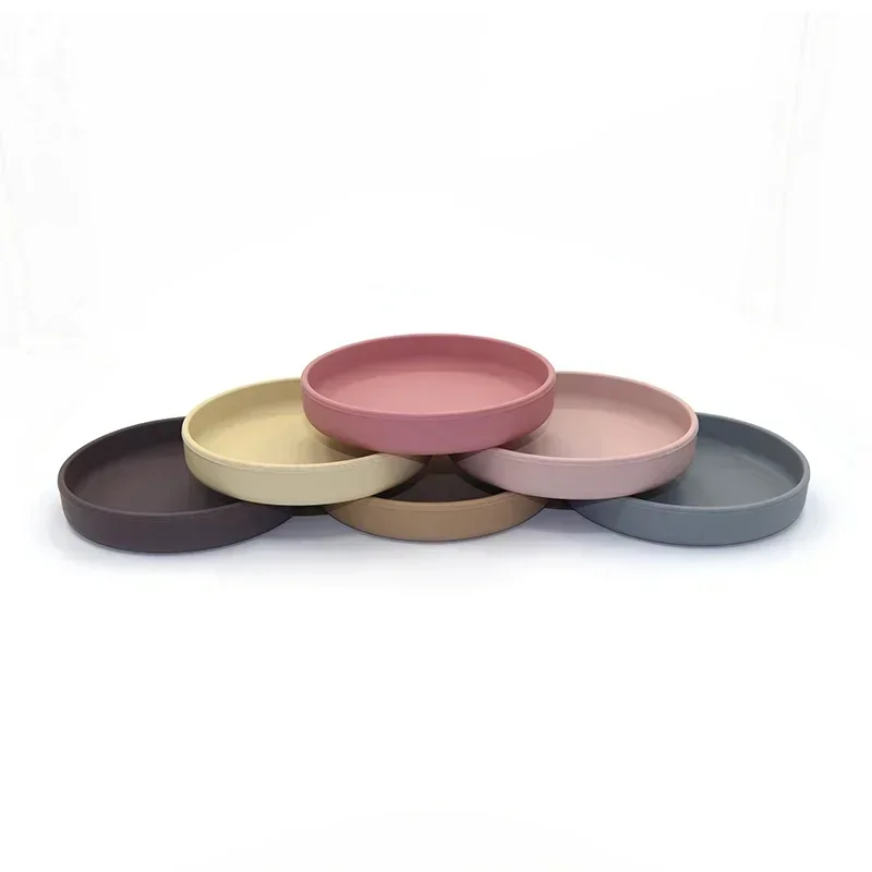 Baby Feeding Silicone Tableware Baby Products Safety Plate Children's Tableware silicone bowl silicone cutlery set silicone dinner plate
