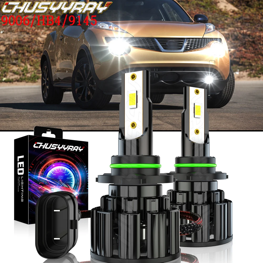 

CHUSYYRAY 9006 Compatible For Nissan Juke 2015-2017 48W 12000LM Led Headlight Lamp For Car CSP Chip 9006 HB4 9145 Car accessory