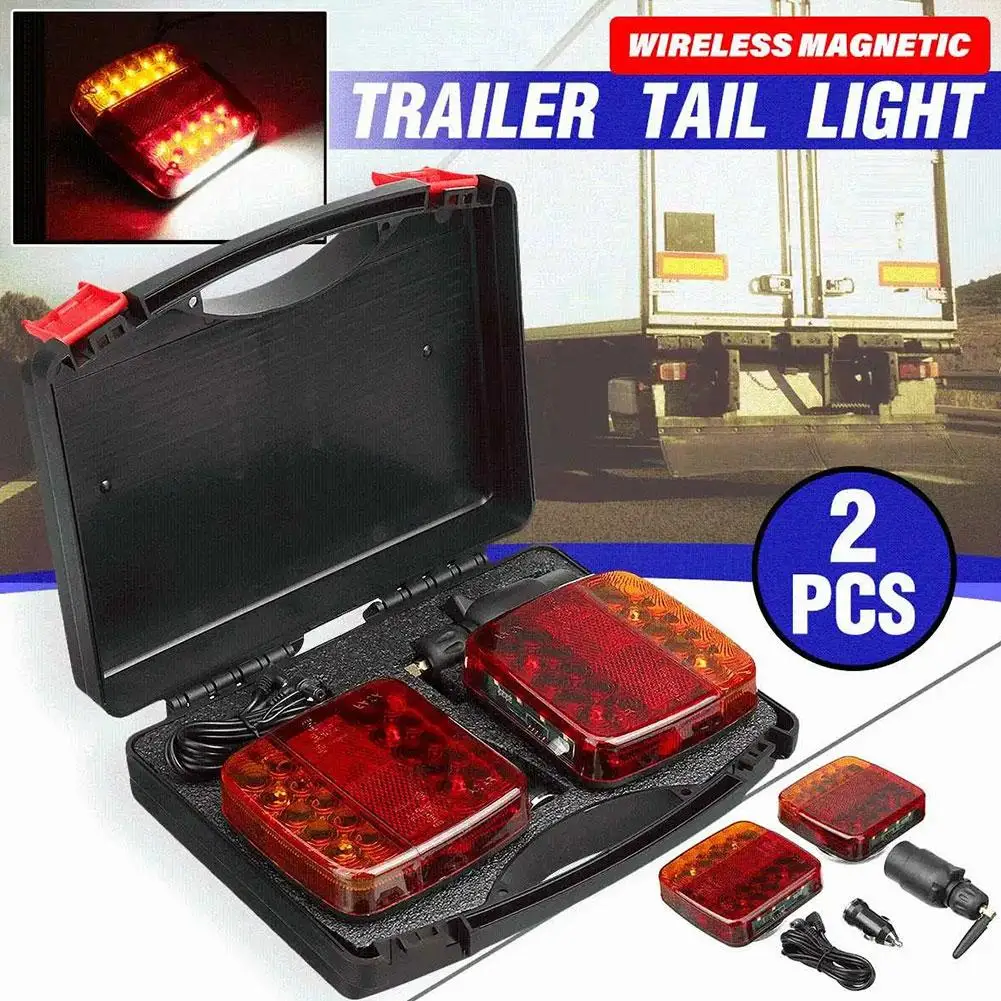 

Wireless LED Magnetic Trailer Tail Lights Rechargeable ECE EMC Approved Cable-Free 12V Truck Rear Lamp For Trailer Lorry Ca S8B4
