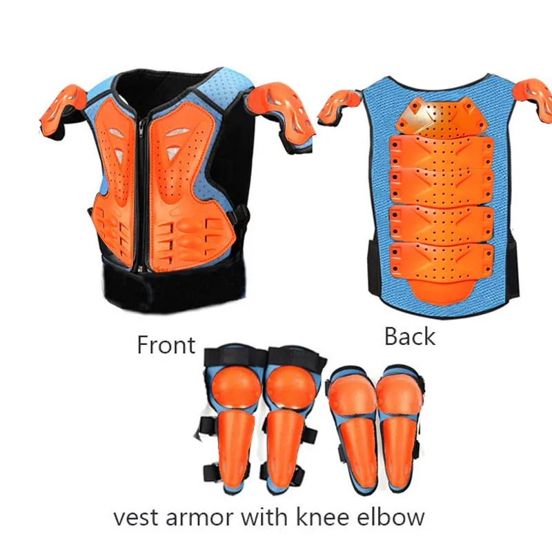 Child Motocross Motorcycle Armor Off-Road Dirt Bike Anti-Impact Kids Waistcoat Skateboard Skiing Riding Body Vest Protection