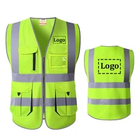 High Visibility Custom Logo Safety Vest
