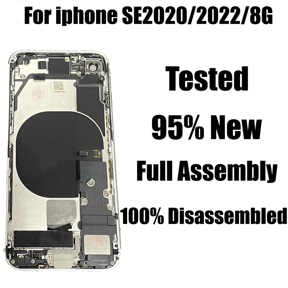 95% New Back Housing full assembly for iPhone SE 2020/2022 Cover