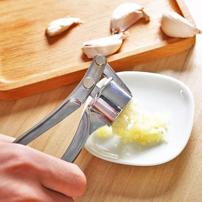 Imitating Stainless Steel Garlic Press Crusher Kitchen Cooking Vegetables Ginger Squeezer Masher Handheld Ginger Mincer Tools garlic press