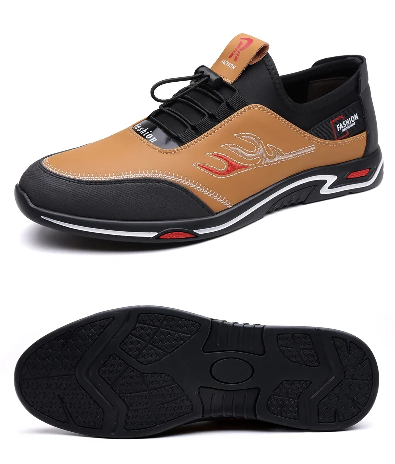 Herrenschuhe, hochwertige Freizeitschuhe, klassische Herren-Sneaker, weicher Komfort, Fahrschuhe, Slip-On-Wanderschuhe – Detail 2