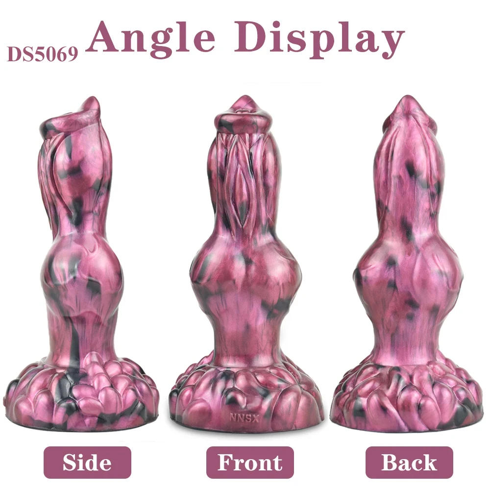 Silicone fantasia lobo dildo 2.95 Polegada de espessura nó butt plug massager da próstata homens brinquedo do sexo anal para as mulheres estimulador vaginal