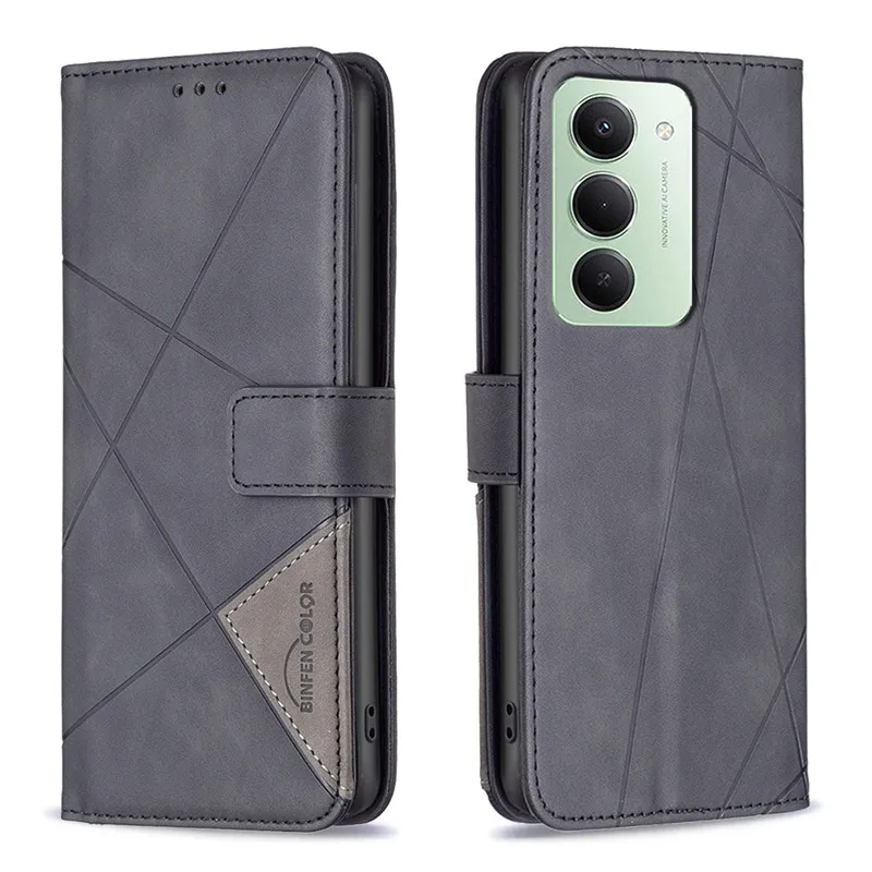 Geometric Pattern Flip Leather Wallet Phone Case