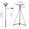 Multifunctional Trekking Poles Elderly Walking Cane Anti Skid Aluminium Alloy Portable Folding Cane Stool for Hiking Climbing 6