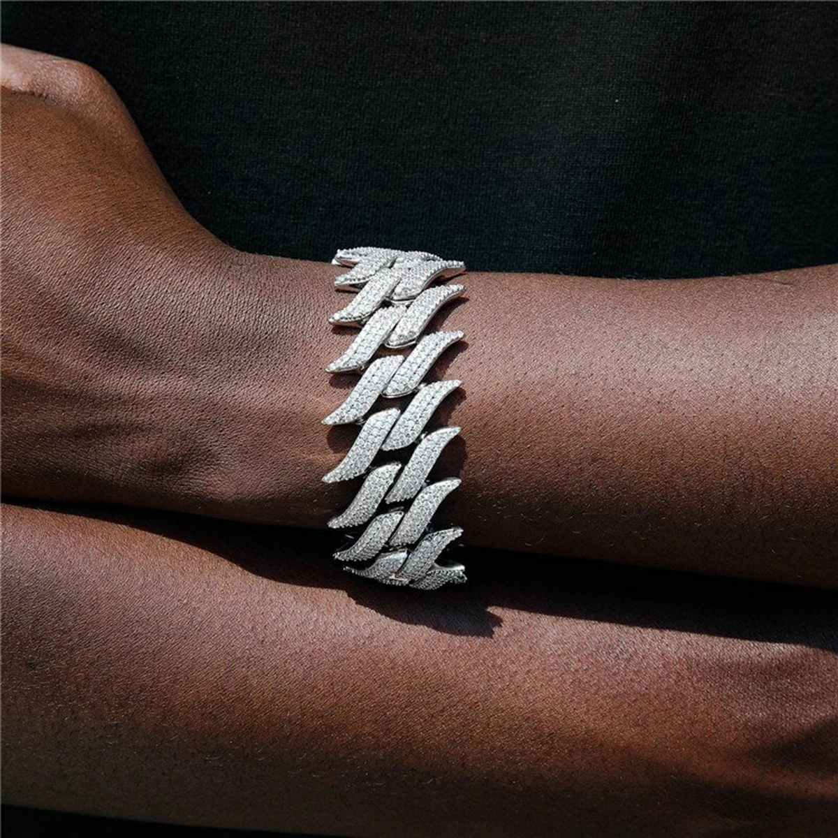 Dubss Men Bracelet Mustache White Gold Color Hip Hop Jewelry Dropshipping 2024 Best Selling Products