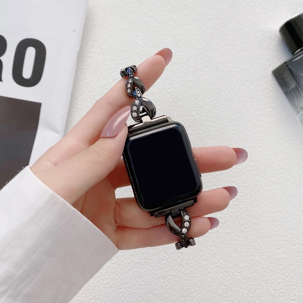 Bracelet de montre en acier inoxydable pour iWatch Ultra 2 Series 10/9/8/7/6/5 Bracelet de montre tendance 42/44/45/46/49 mm 38/40/41 mm_voghion.com