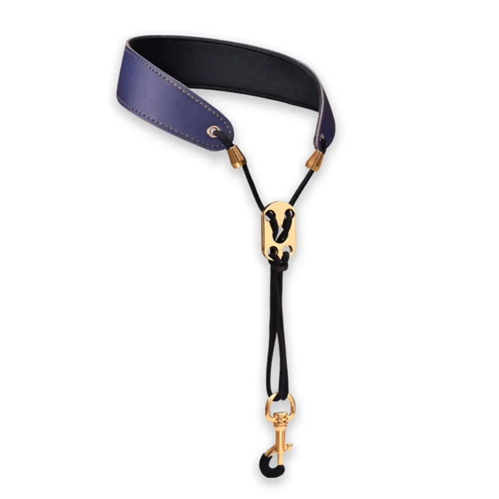 Lanyard Neck Strap Protection Neck for Soprano Tenor Alto Baritone Sax Musical Instrument Leather Saxophone Strap