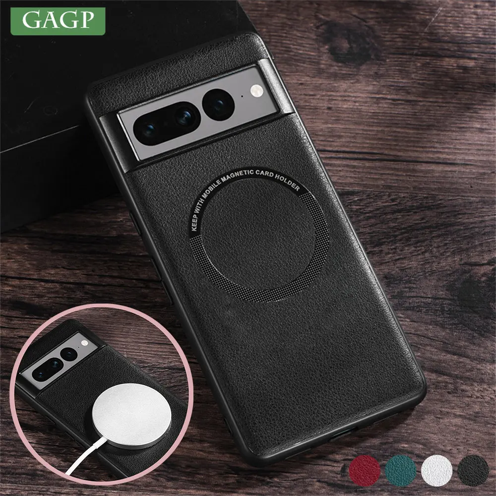 Per Magsafe Custodia Magnetica In Pelle Pu Di Lusso Per Google Pixel Fold 8 7 6 Pro 7 6 5 A Cover In Silicone Di Ricarica Wireless