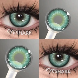 EYESHARE Vibrant Color Contact Lenses for Stunning Eye Transformation (LOIRE - GREEN)