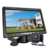 HD Easy To Install Backup Reverse Camera Whit 7" LCD Color Rear View Monitor 12V/24V for Bus Truck RV Trailer Pickups RV Lorry - Image 2