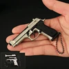 7.5cm Beretta Model 92f Pistol Detachable Metal Toy Mini Pendant Disassembly Pull Trigger Keychain Ornament Collection for Kids 4
