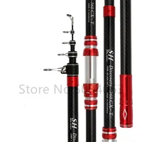 Telescopic Fishing Rod 2.7m Travel Surf Rod Spinning Power 5-300g Throwing Surfcasting Carbon Baitcasting Rod 2