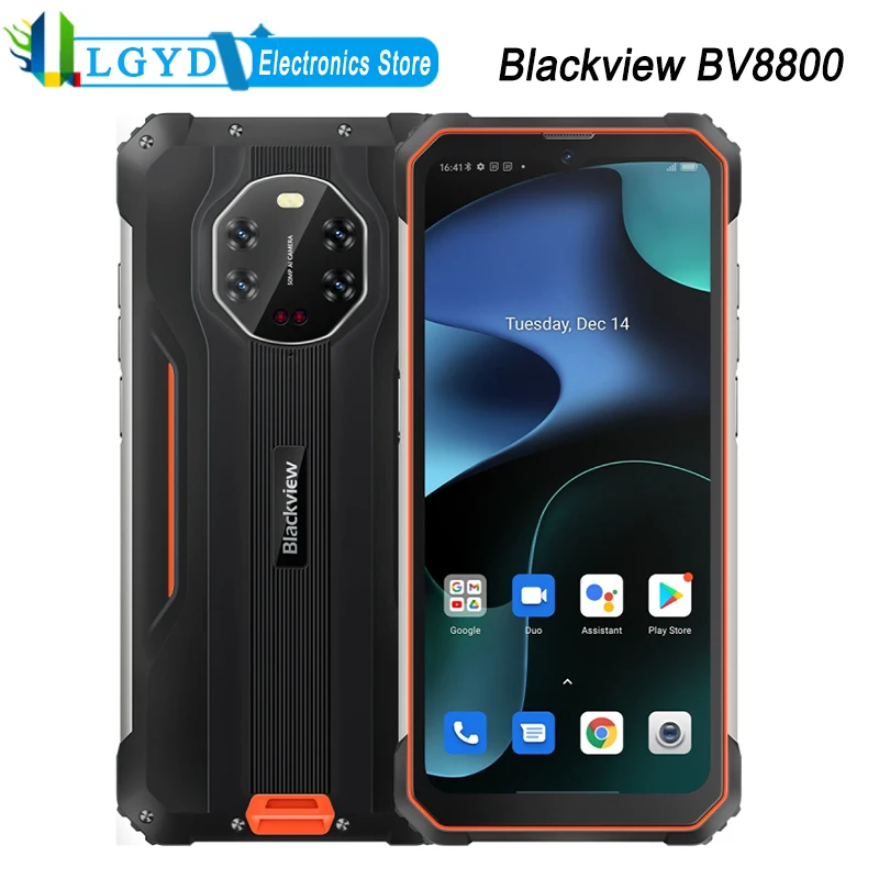 Smartphone BLACKVIEW Bl8800 5G NFC (6.58'' - 8 GB - 128 GB - Negro)