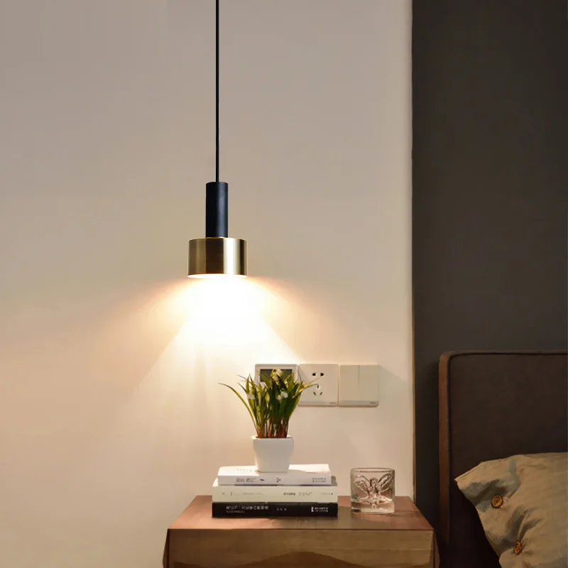 

ZK50 Led Bedside Small Chandelier Simple Living Room Dining Room Bedroom Long Line Hanging 2m Line Ceiling Chandelier