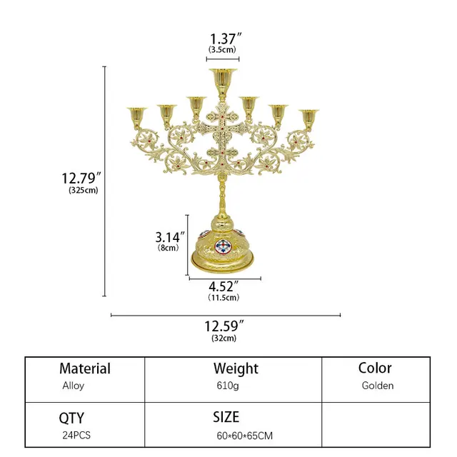 Portacandele Votivo In Vetro Con Croce - 10,2 Cm Con Candela, Per Culto O Decorazione - Foto 8