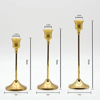 Exquisite Metal Candlestick for Wedding Table & Christmas Decor - European Style Candle Stand 2