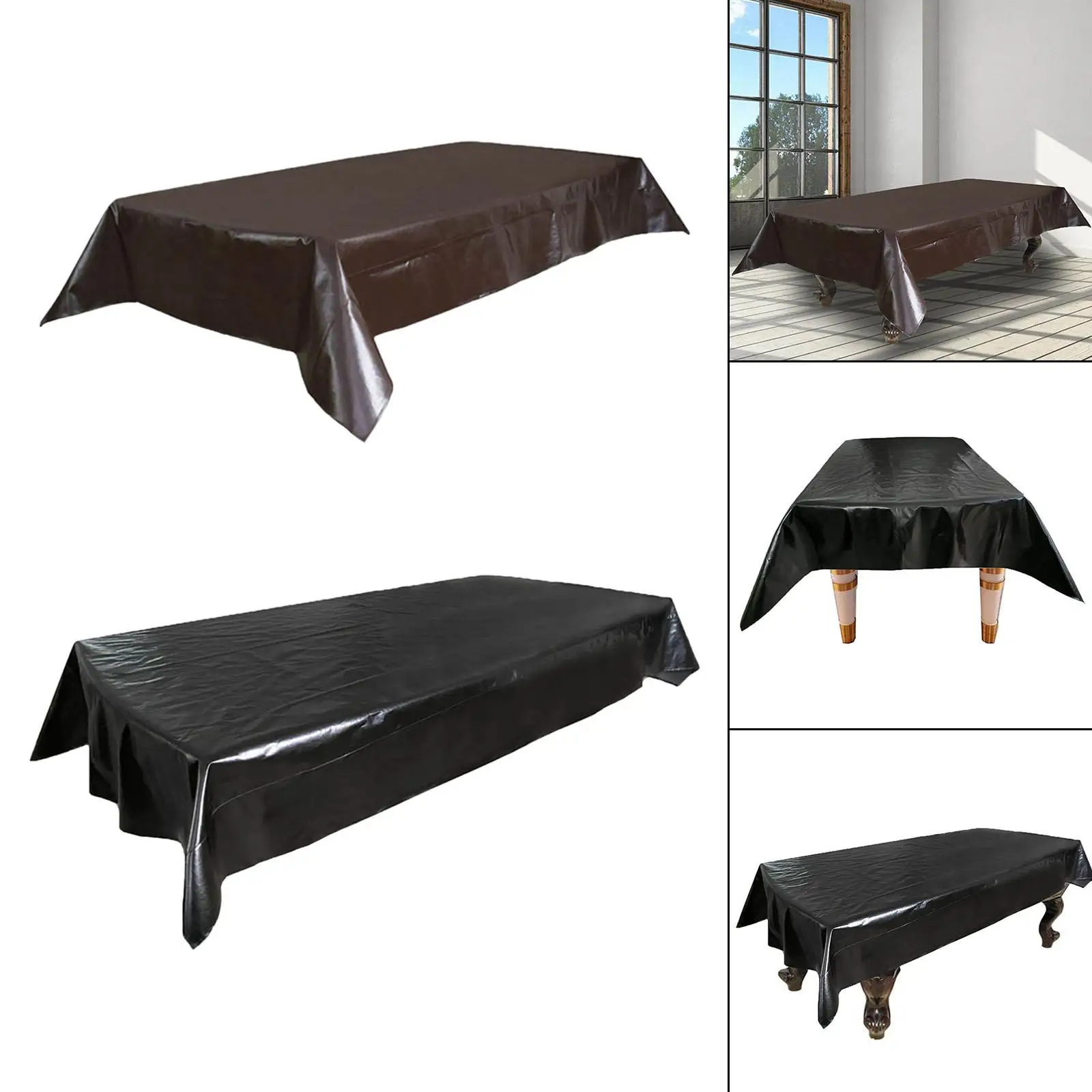 Table Protective Cloth 7/8/9ft Faux Leather Multipurpose for Snooker Table
