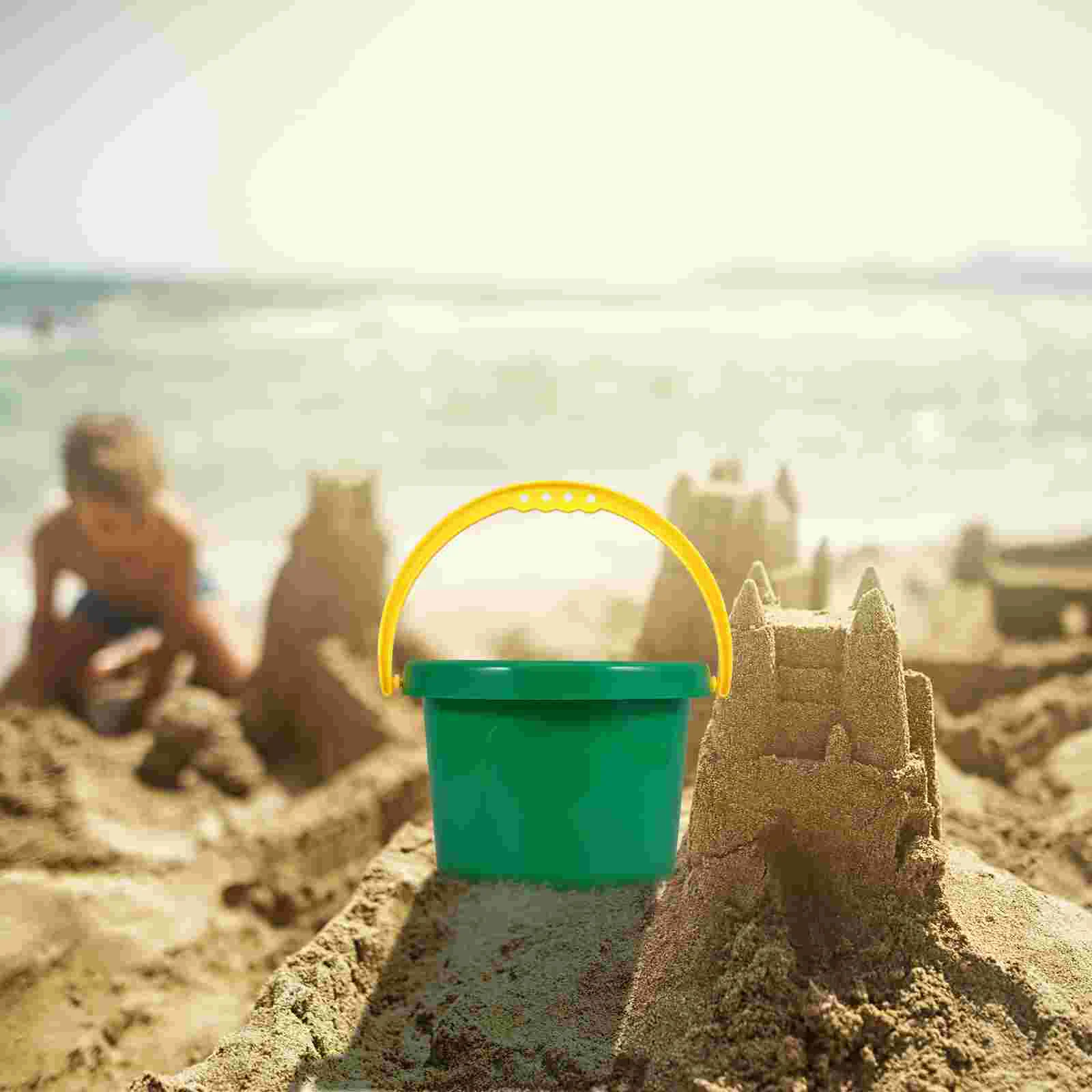 Beach Toy Bucket Pails Summer Buckets Sand Playing Multi-use Outdoor Small Toys 4