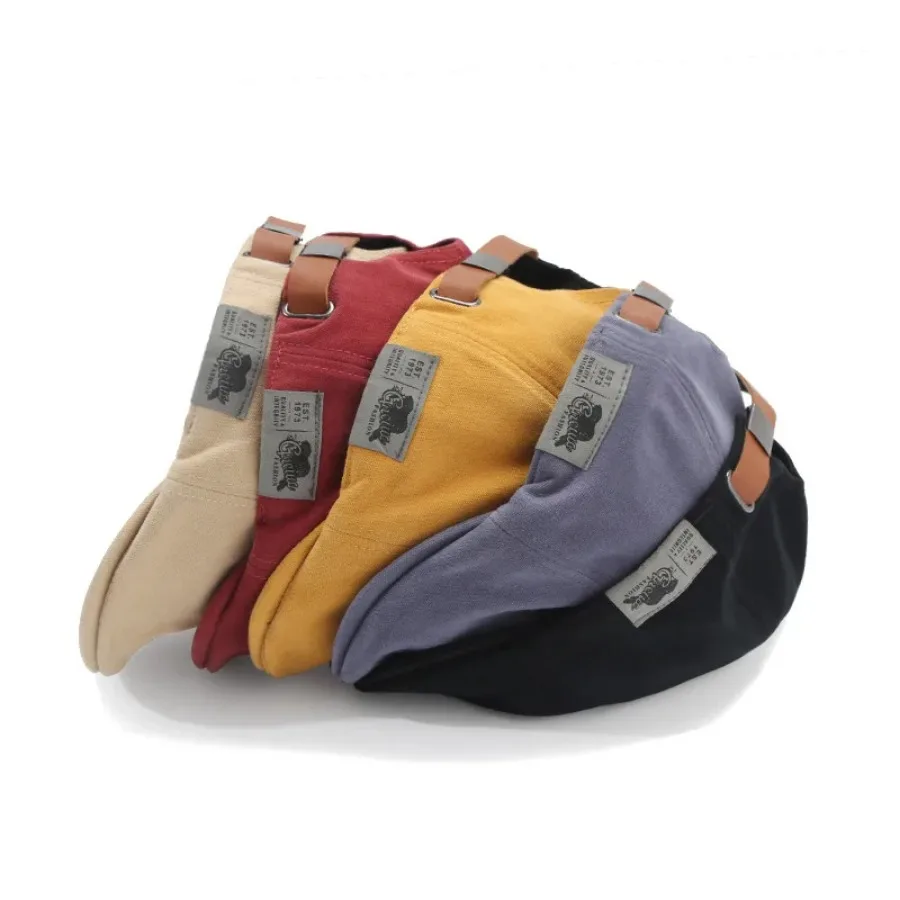 Retro Classic Beret for Men and Women Japanese Street Trend Wearing Duckbill Hats Instead Versatile for Summer and Autumn 3