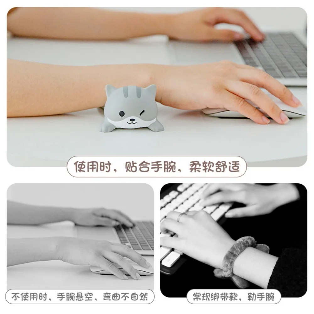 Cute Cartoon Dog Rabbit Mouse Pad Kawaii Wrist Rests Soft Foam Hand Pillow Support Cushion Pad Desk Organizers Office Supplies