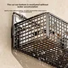 Non Perforated Bathroom Shelf Storage Basket with Hooks for Wall Storage Toiletries Shampoo and Shower Gel Storage 4