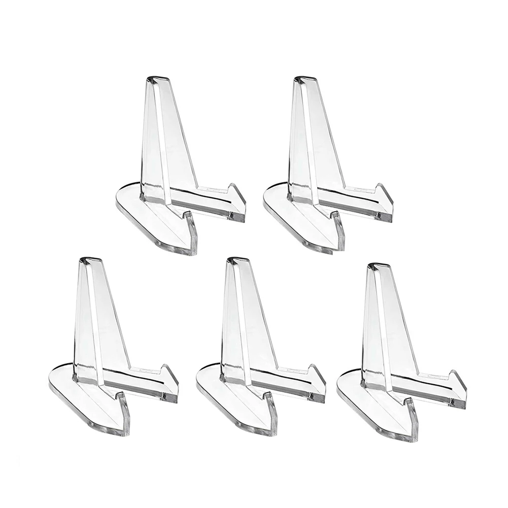 5 Pcs Display Stand Shop Casement Small Plates Acrylic Business Cards Display Coins For Exhibitions Homes High Quality 2