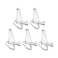 5 Pcs Display Stand Shop Casement Small Plates Acrylic Business Cards Display Coins For Exhibitions Homes High Quality 2