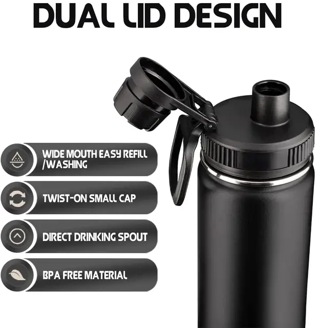 Thermo Stainless Steel Flask Wide Mouth Small Spout Bottle - China