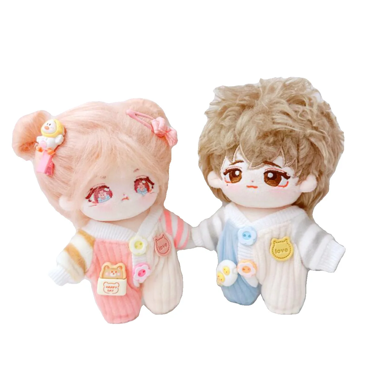 

10CM Doll Clothes Match Color Hoodies Lovely Blouse Replacement Outfit Toy Sweater for Playing House Photo Props